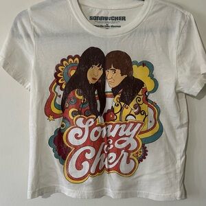 Sonny & Cher Kids Graphic Tee - White